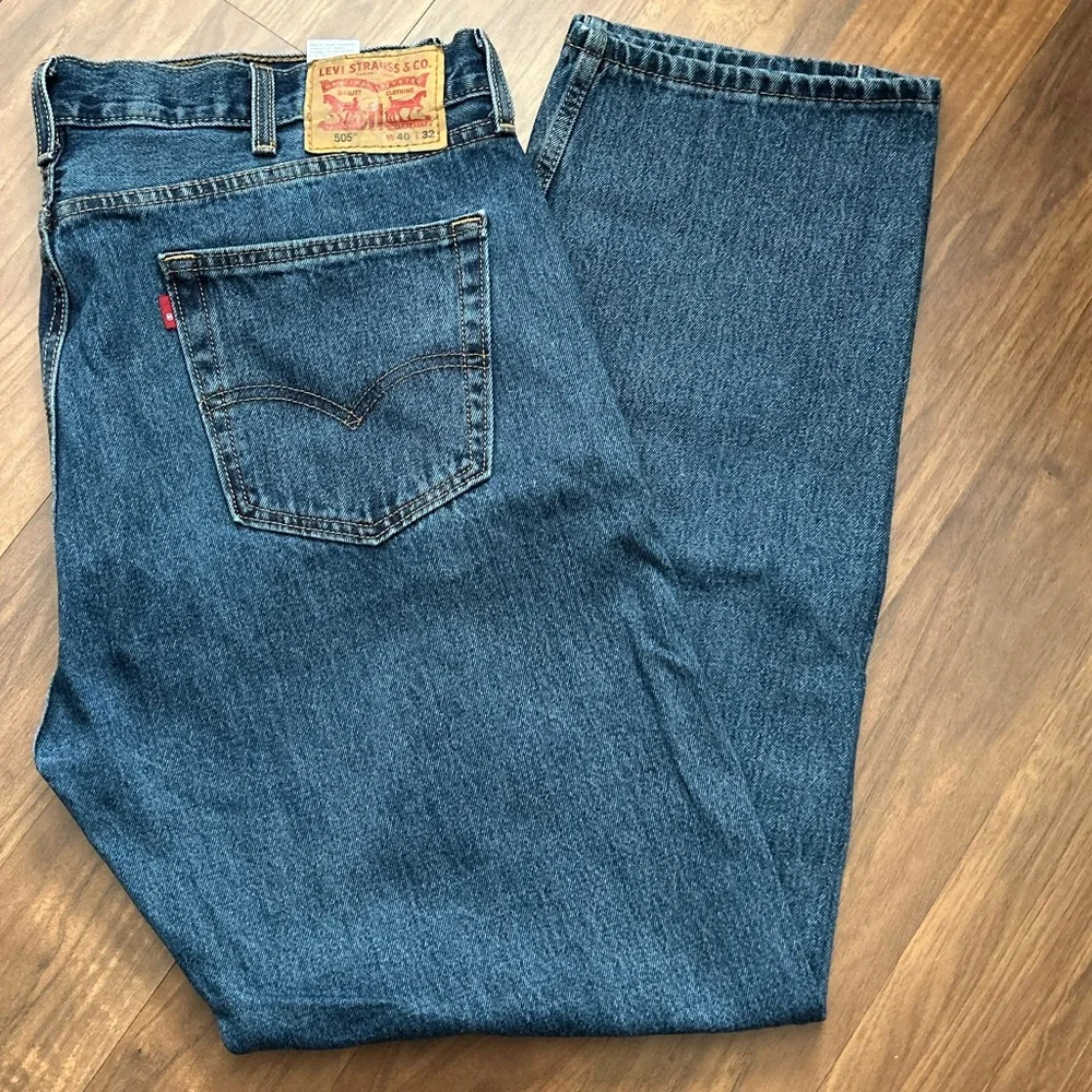Levi's 505 Regular Fit  Straight Fits Jeans Size W40 L32